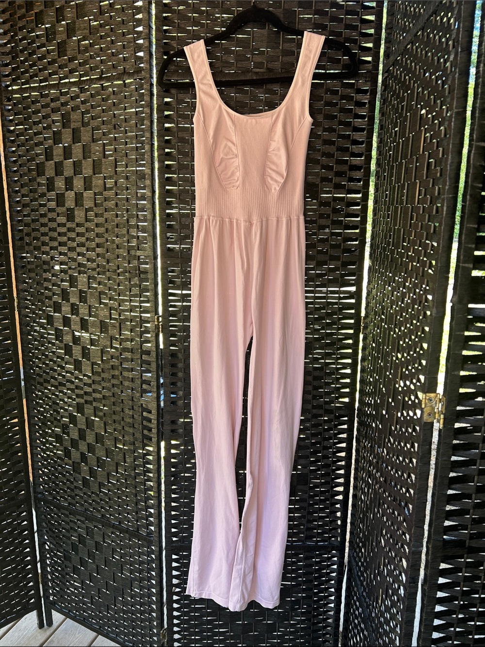 Free people, movement onesie in baby pink. Size M/L